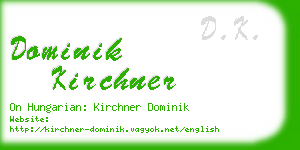 dominik kirchner business card